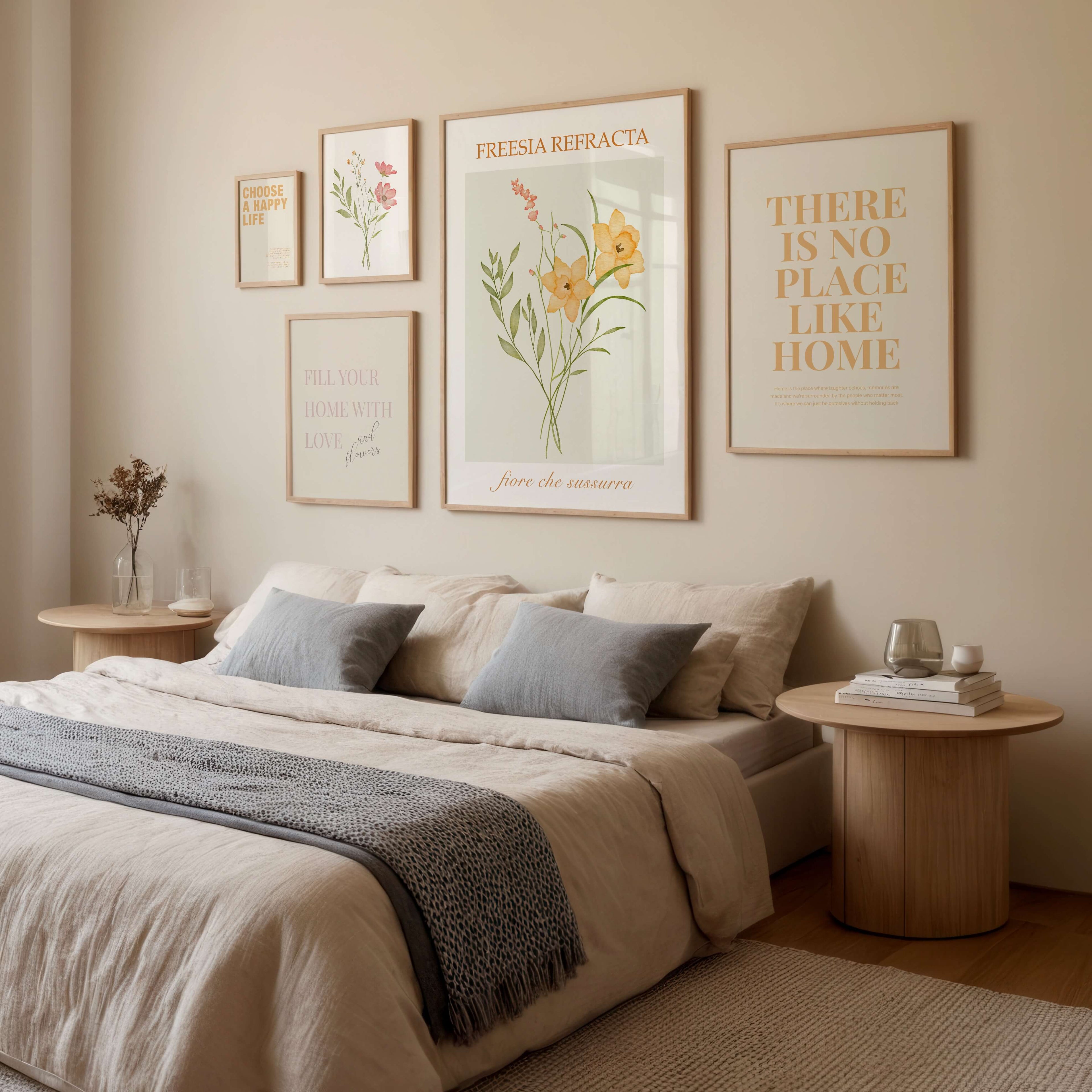 Soft Botanicals Gallery Wall
