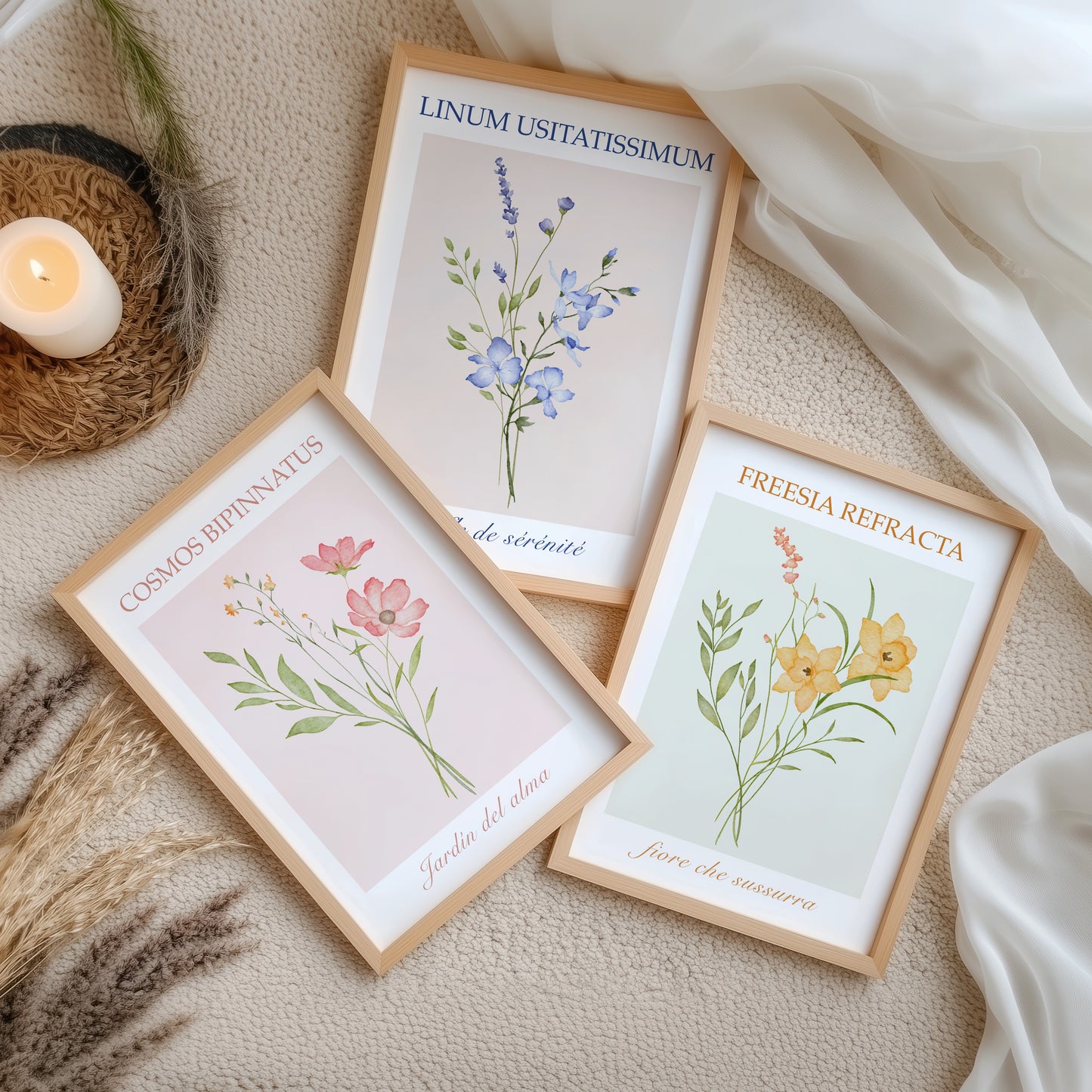 Blumen Poster Set