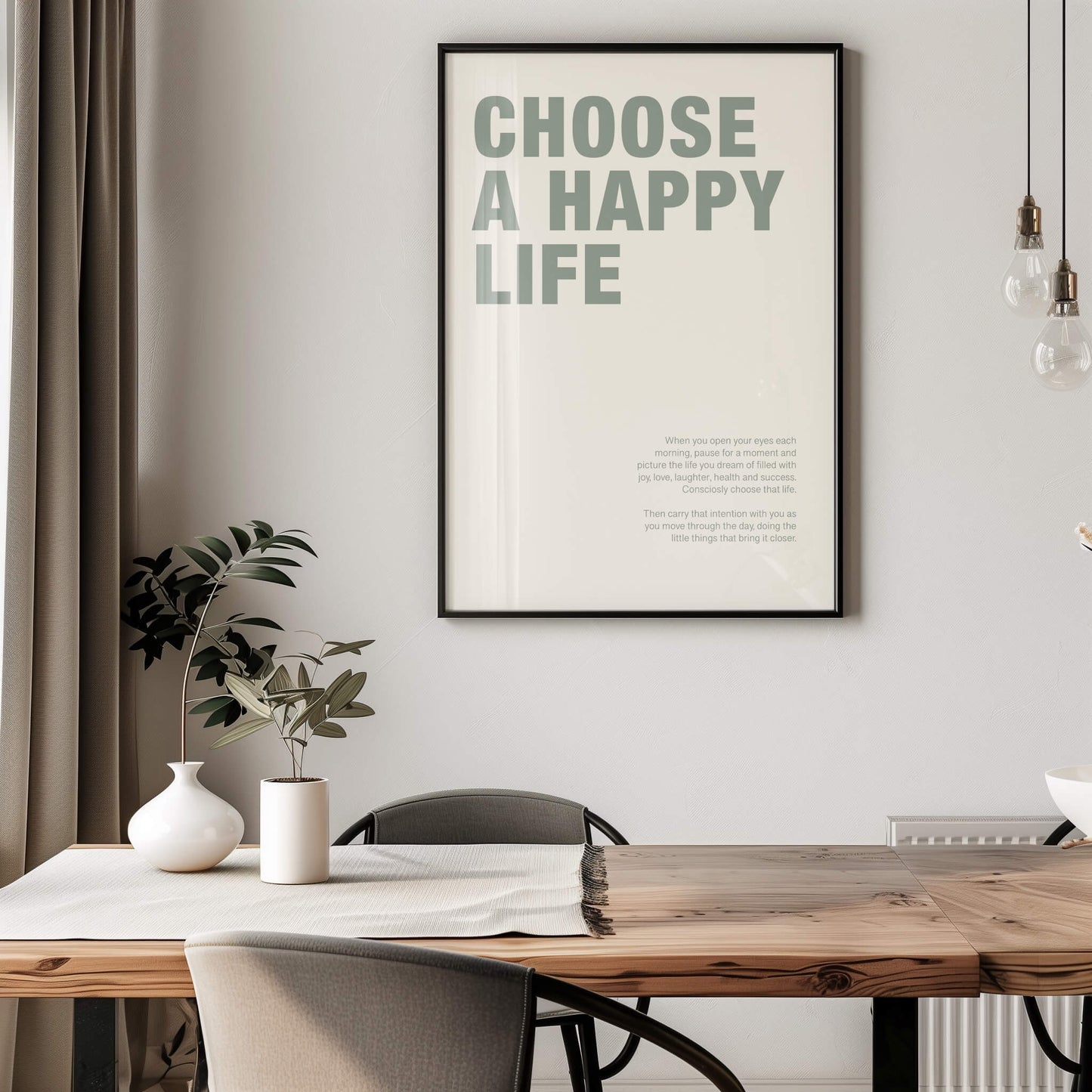 Choose a Happy Life Poster