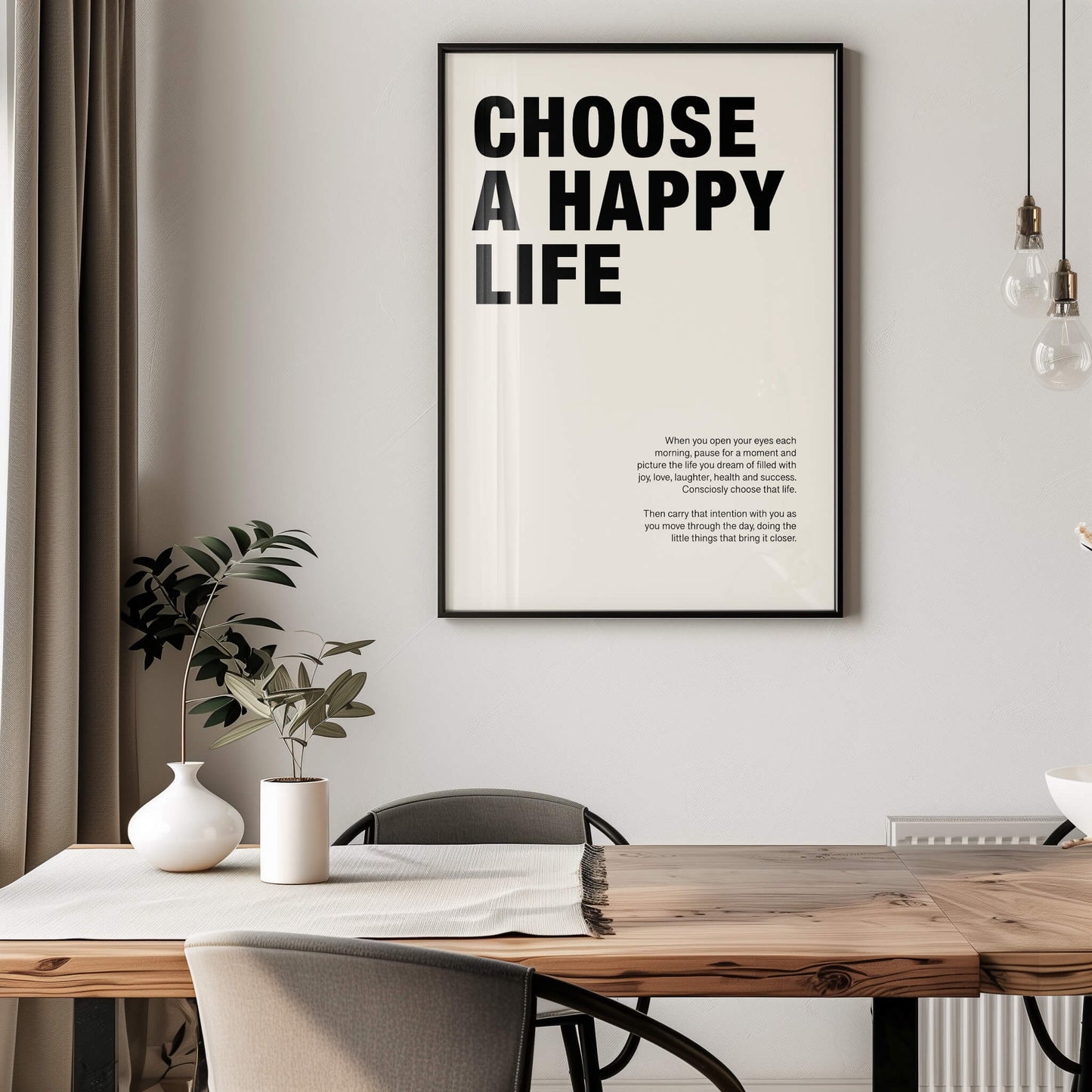 Choose a Happy Life Poster