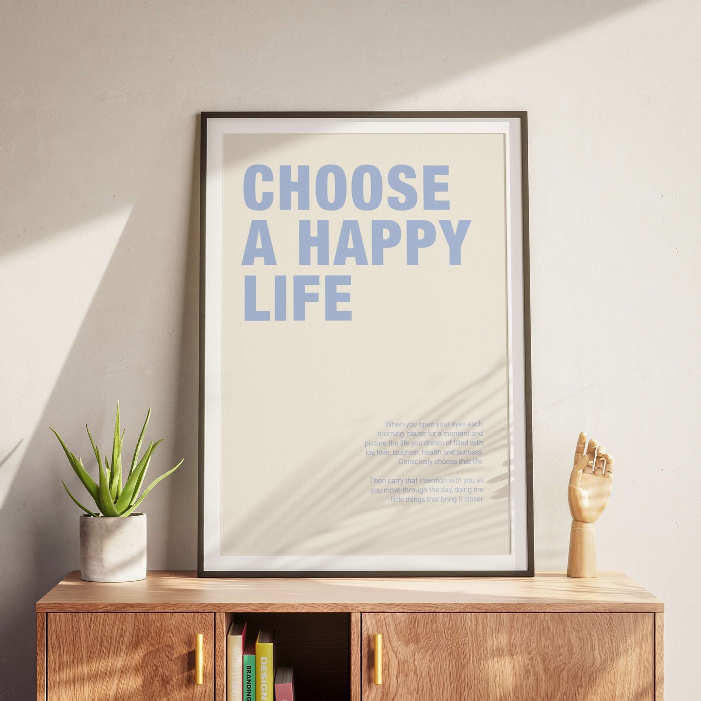 Choose a Happy Life Poster