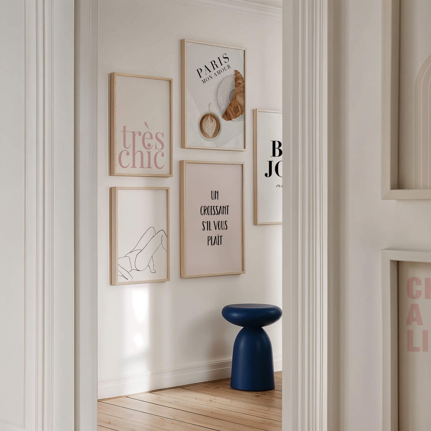 Weibliche Figur Linien Poster