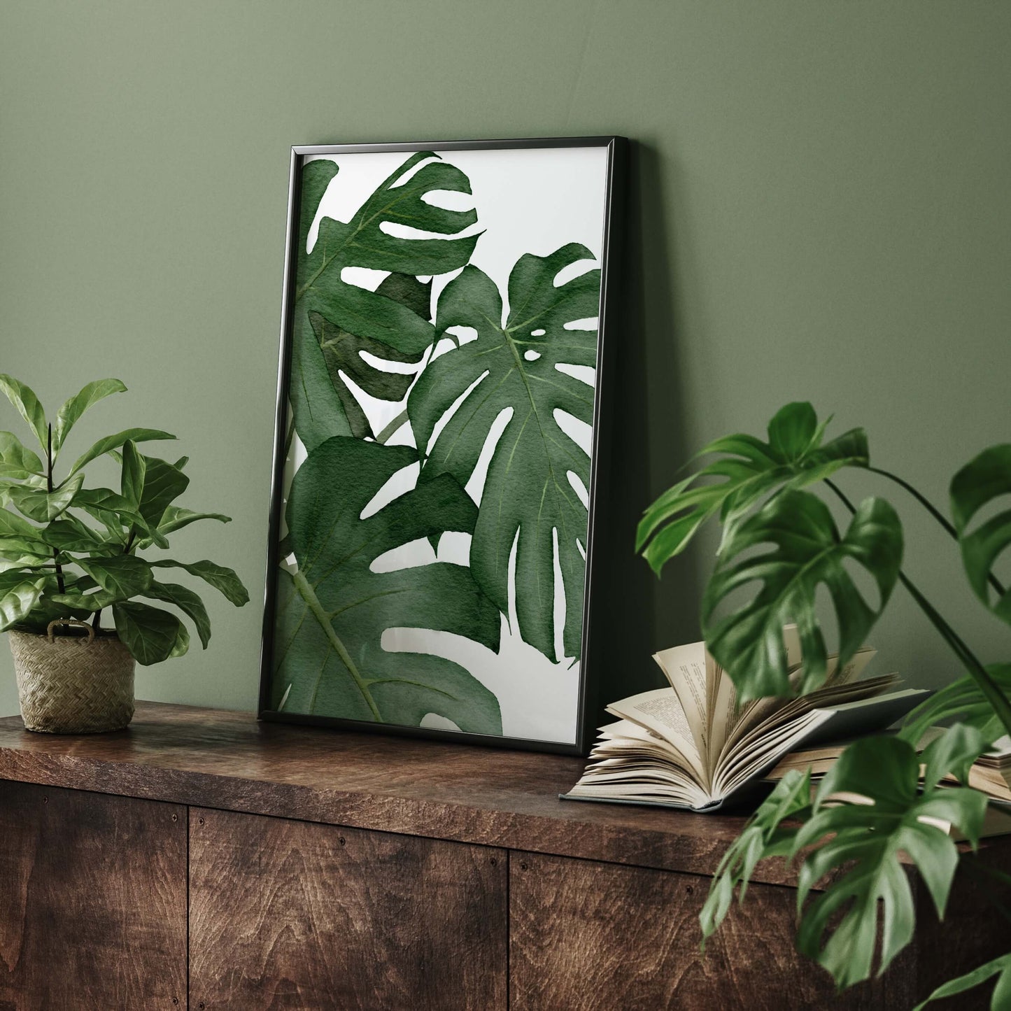 Monstera Blätter Poster