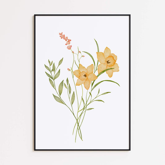 Freesia Refracta Bouquet Poster