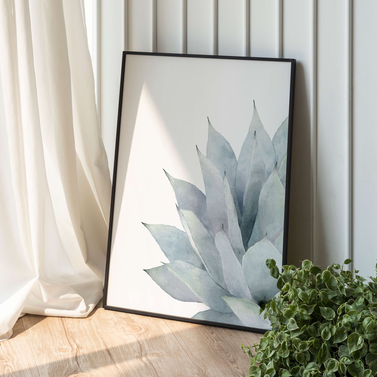 Sukkulente Aquarell Poster