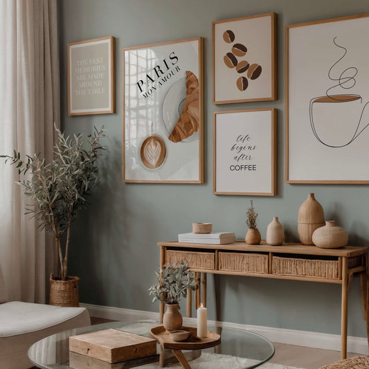Latte Lounge Bilderwand