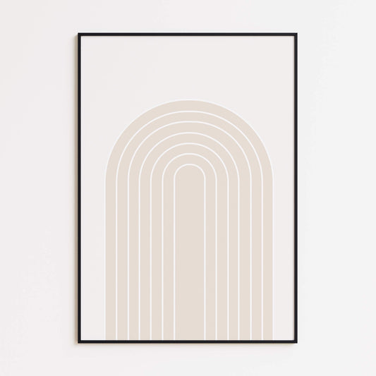 Minimalistisches Bogen Poster