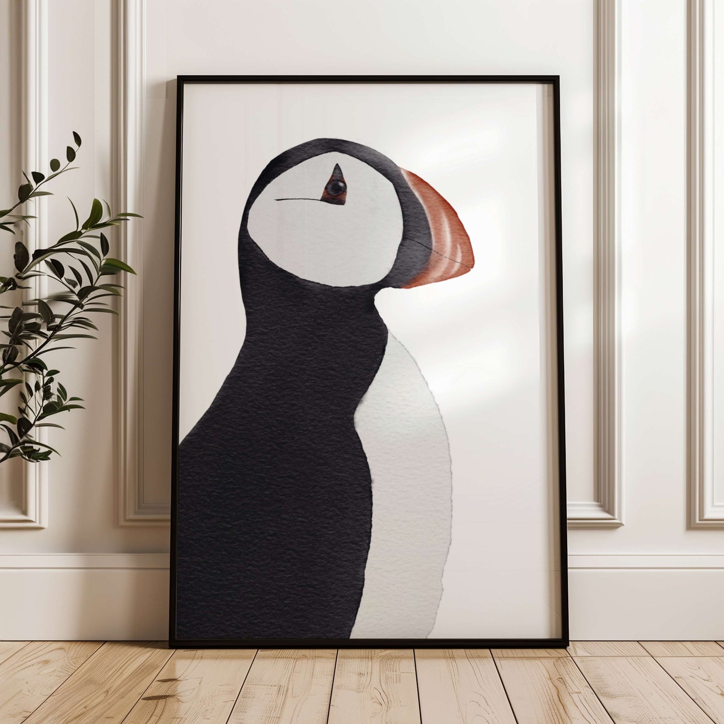 Papageientaucher Porträt Poster