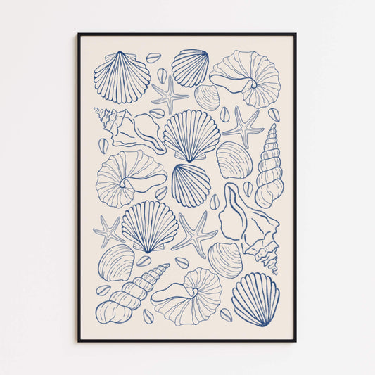 Muschelsammlung Poster