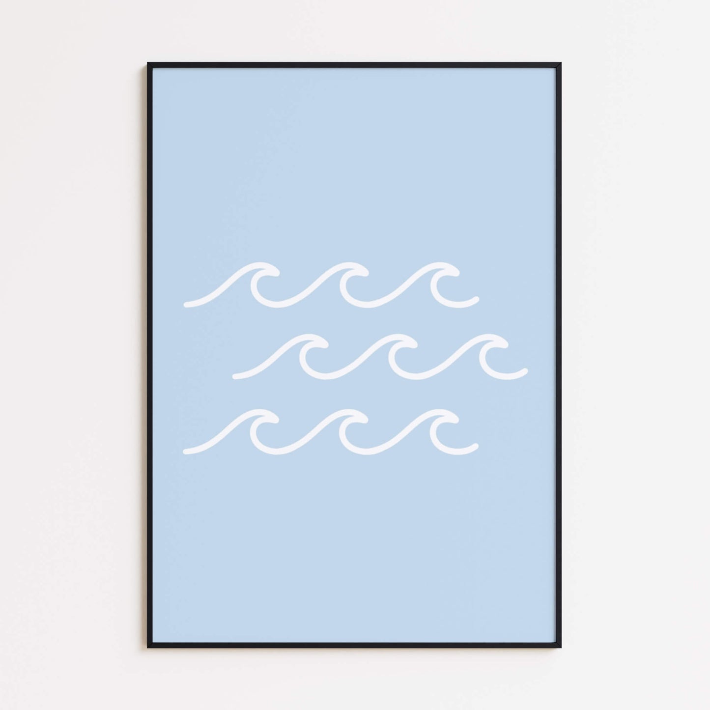 Minimale Wellen Poster