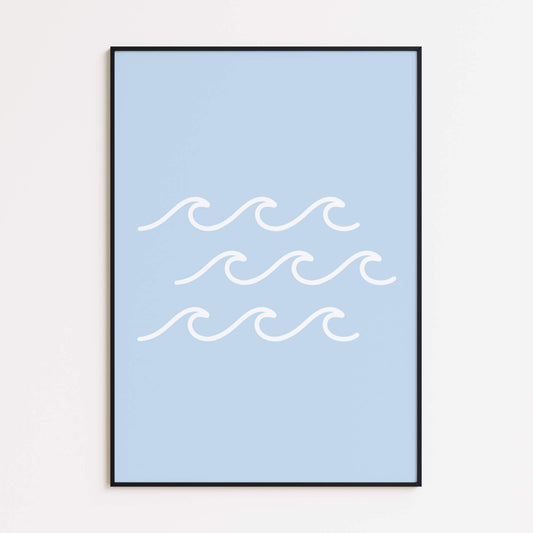 Minimale Wellen Poster