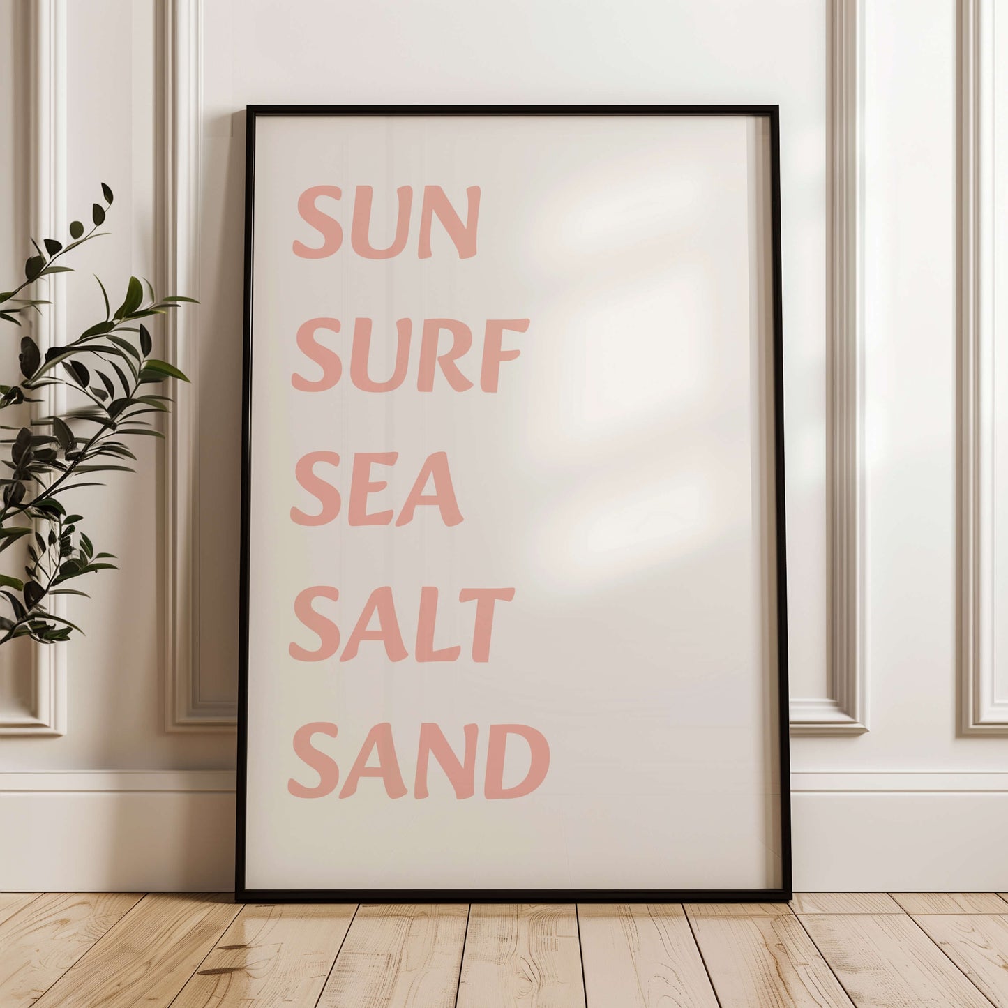 Sun Surf Sea Salt Sand Poster