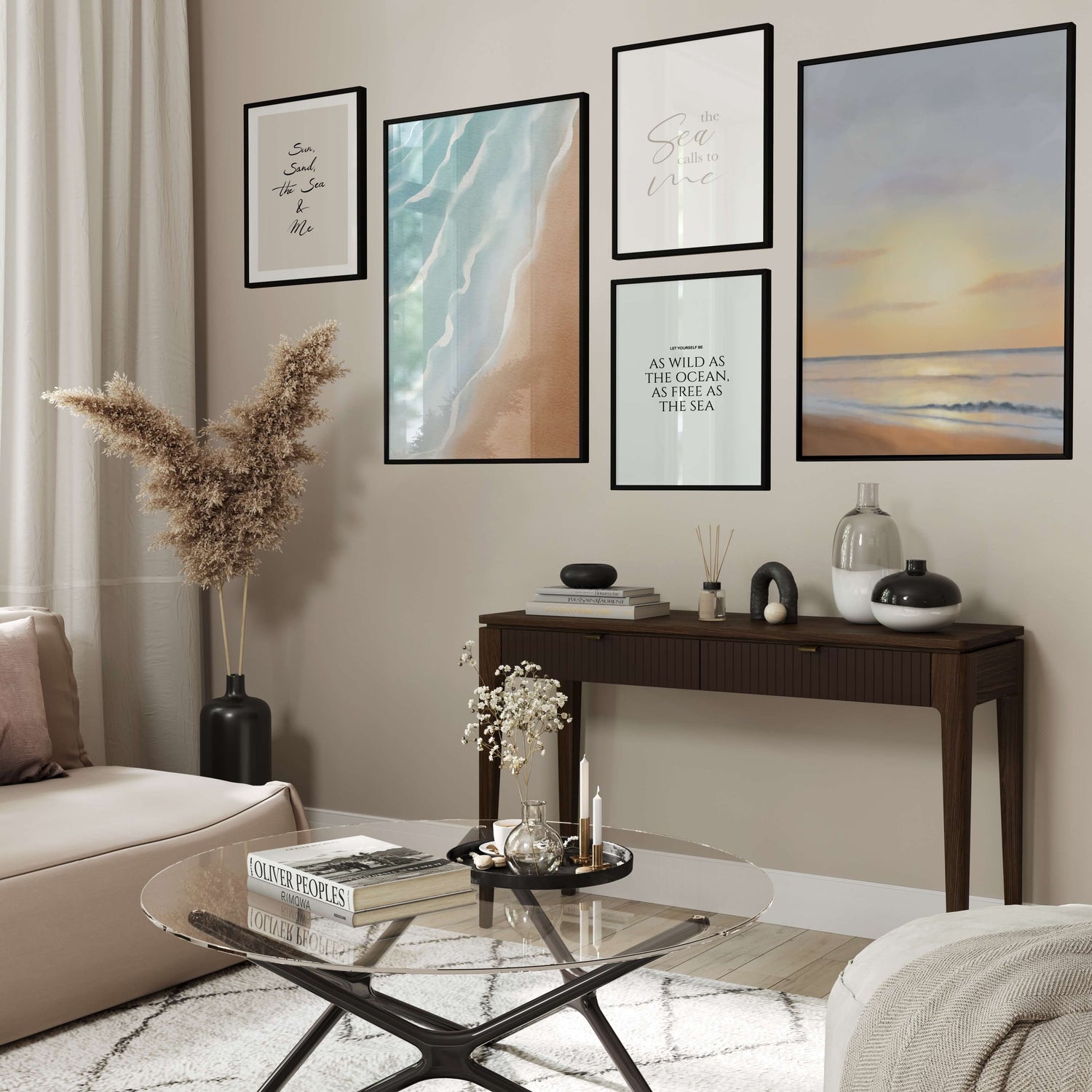 Seaside Serenity Gallery Wall