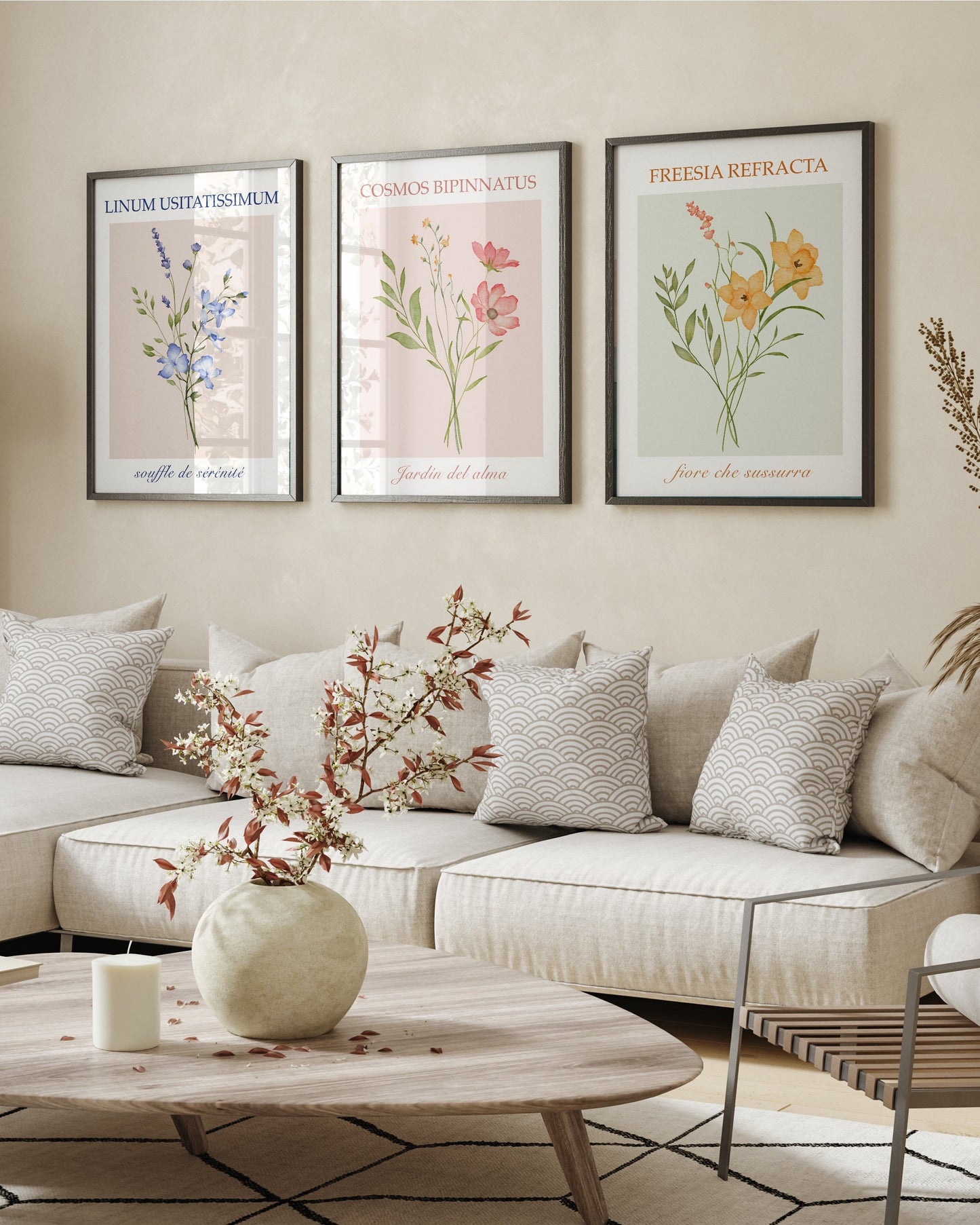 Blumen Poster Set