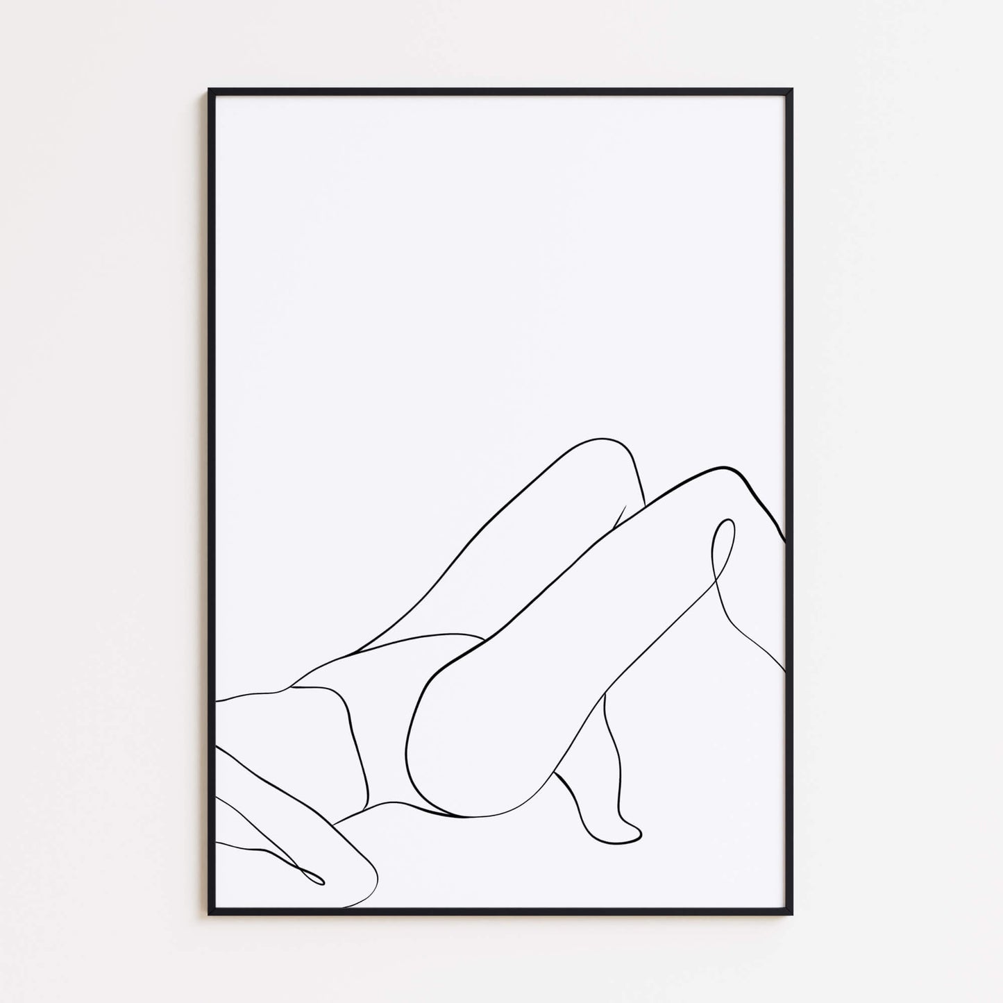 Weibliche Figur Linien Poster
