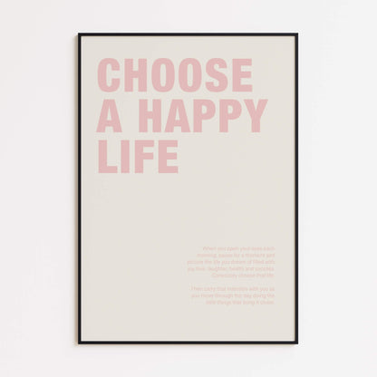 Choose a Happy Life Poster