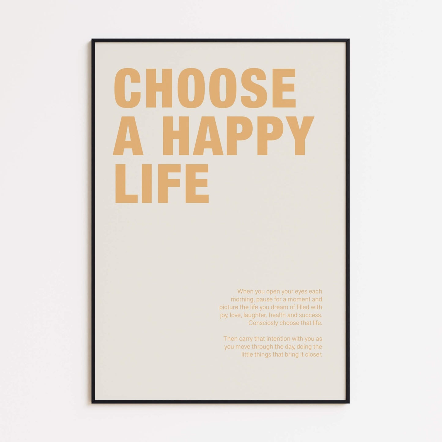 Choose a Happy Life Poster