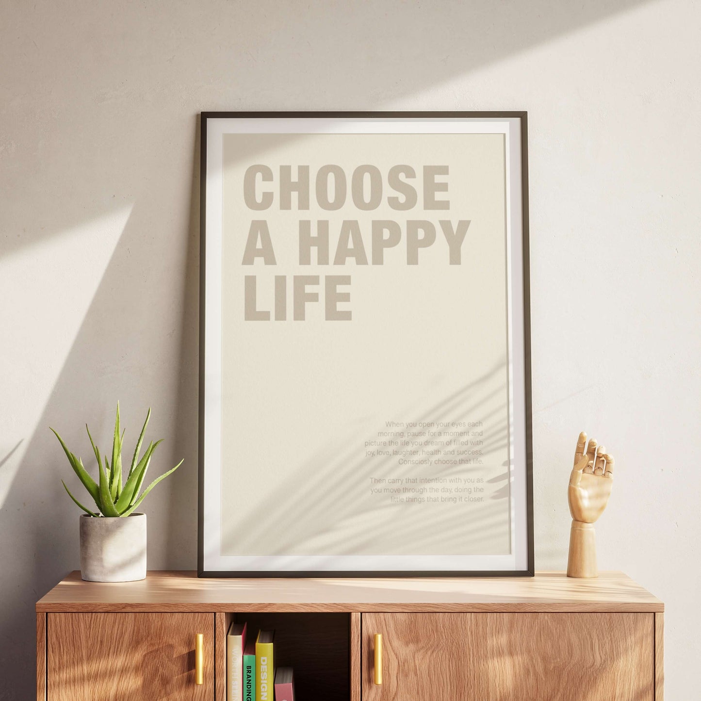 Choose a Happy Life Poster