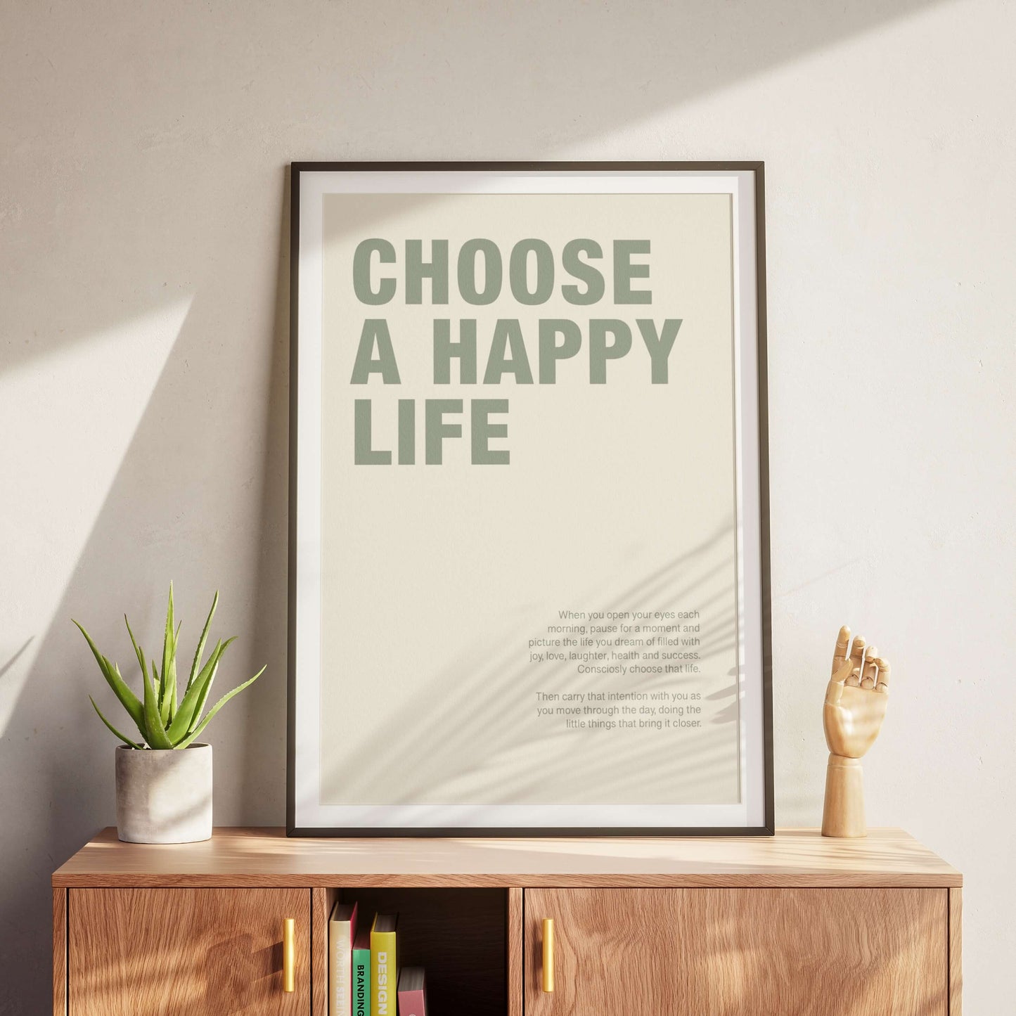 Choose a Happy Life Poster