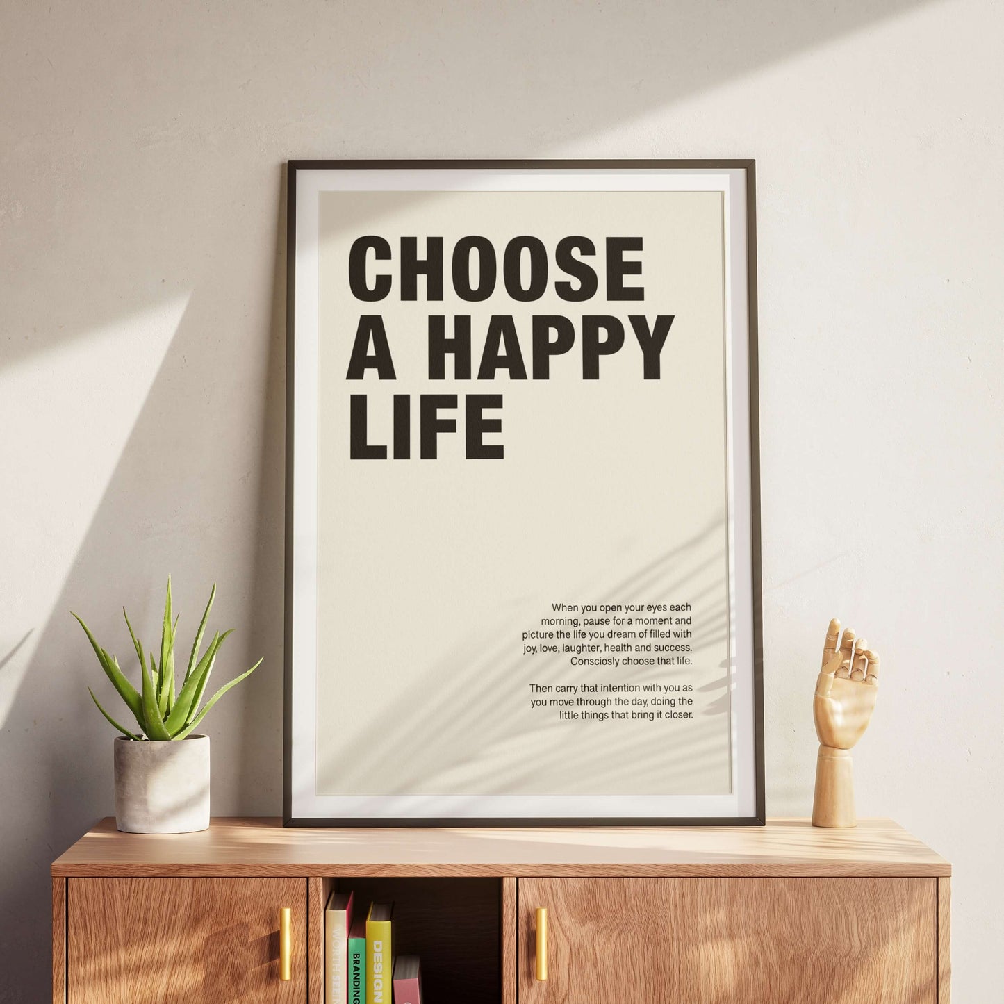 Choose a Happy Life Poster
