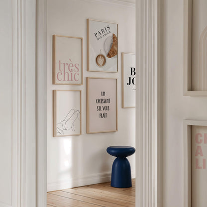 Weibliche Figur Linien Poster