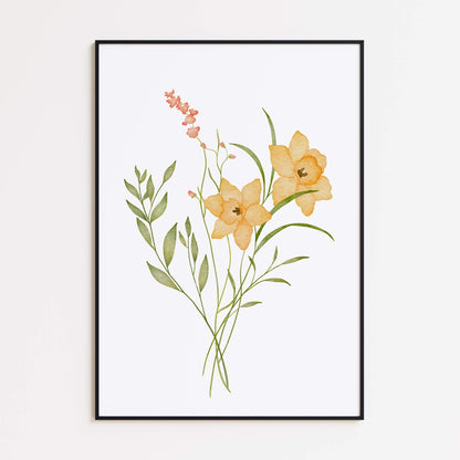 Freesia Refracta Bouquet Poster