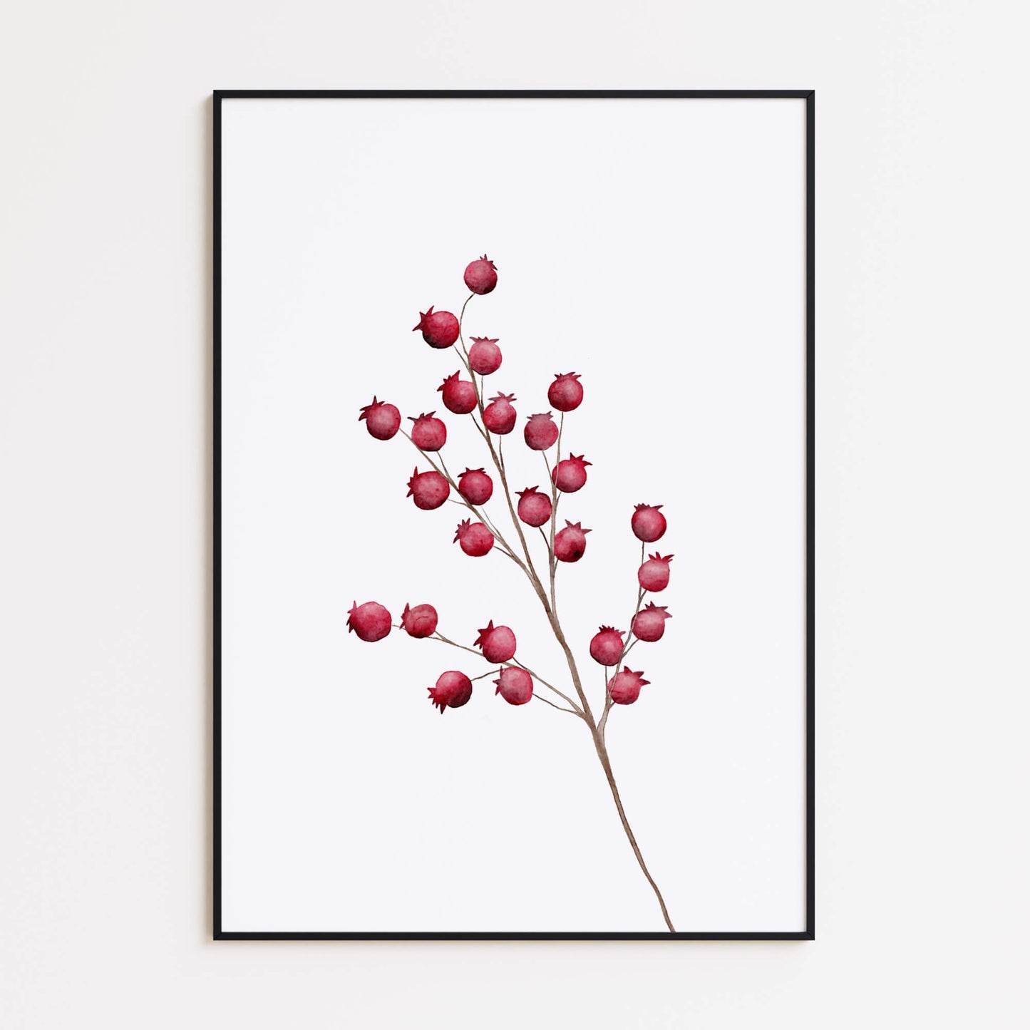 Roter Beerenzweig Poster