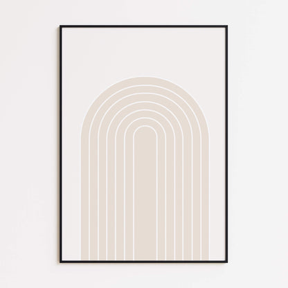 Minimalistisches Bogen Poster