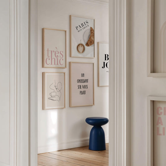Chic Parisian Entryway Bilderwand