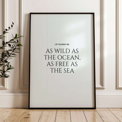 As Wild as the Ocean Poster