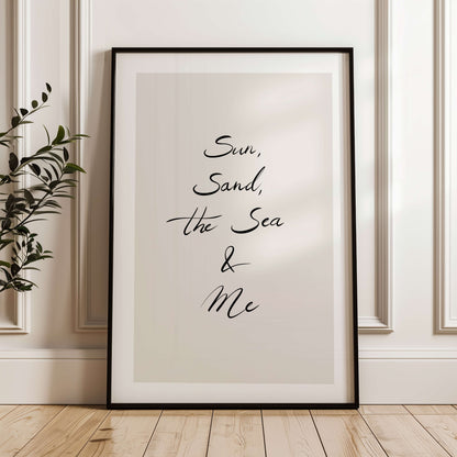 Sun, Sand, the Sea & Me Poster