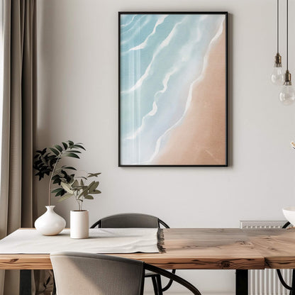 Waves on Shore Poster