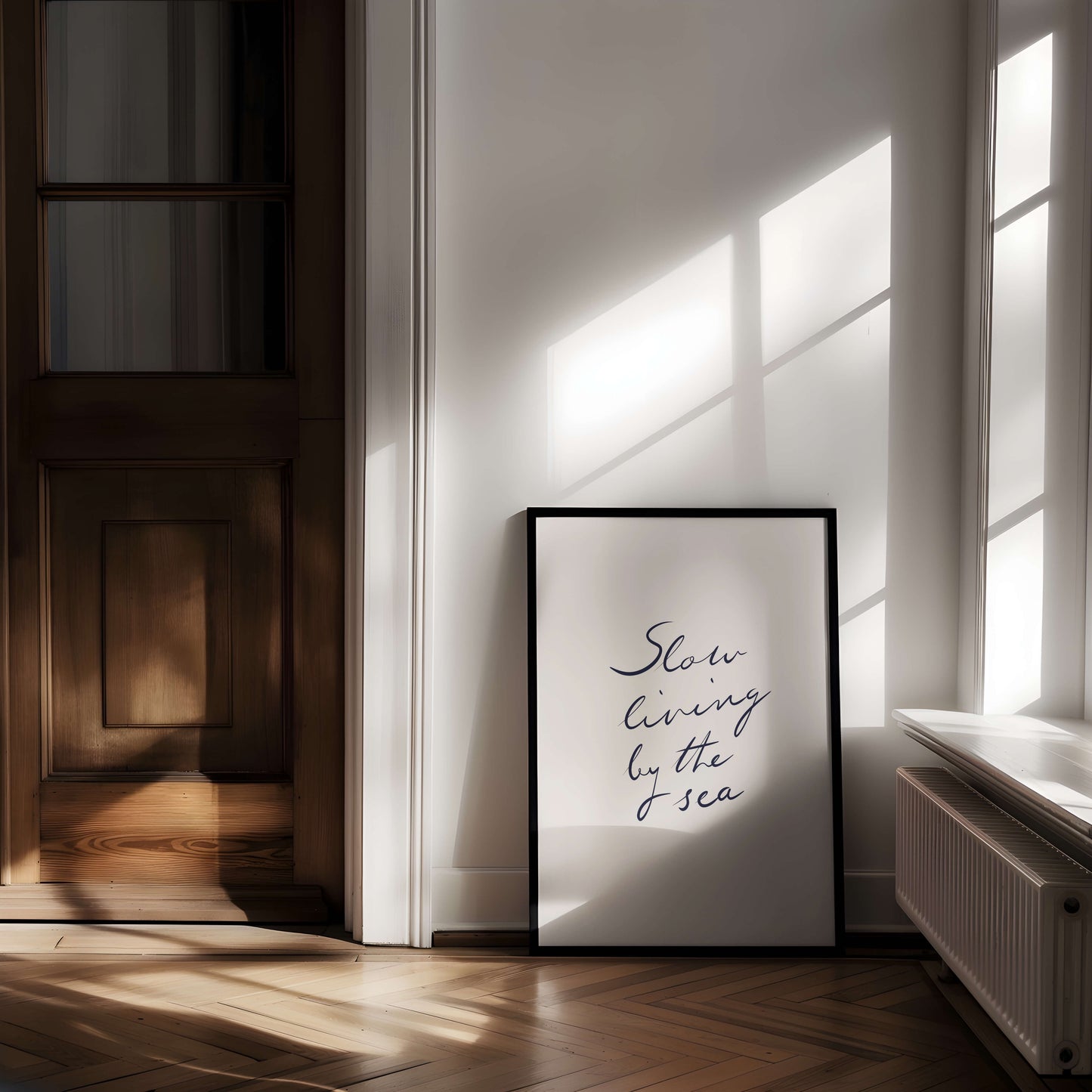 Slow Living by the Sea Poster