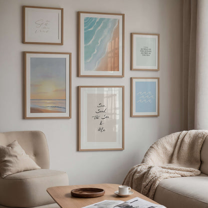 Minimale Wellen Poster