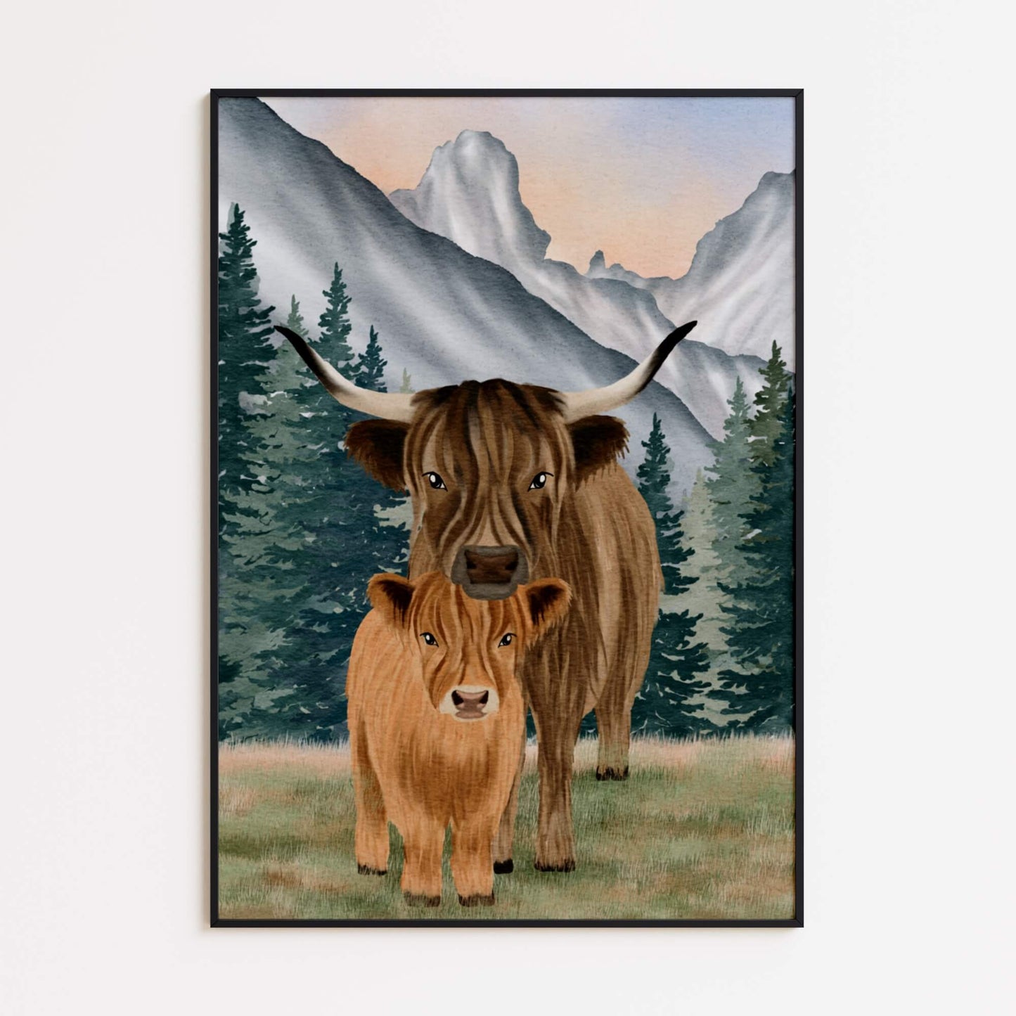 Highland Cow Poster