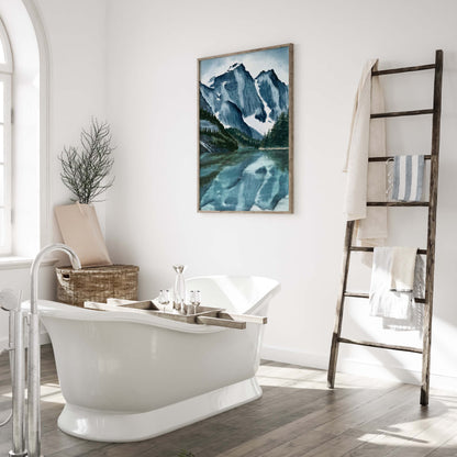 Alpine Mountain Lake Poster