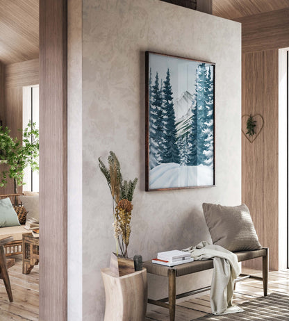 Winter Forest Path Poster