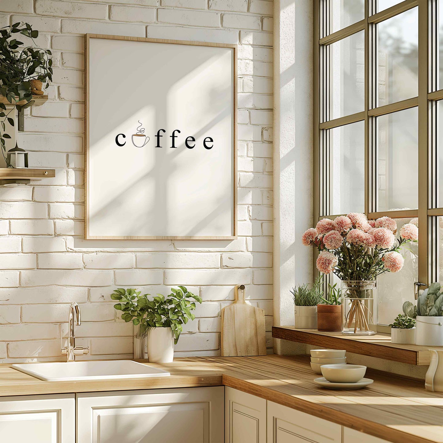 Kaffee Typografie Poster