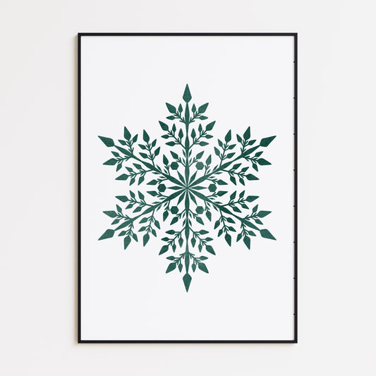 Schneeflocke Poster