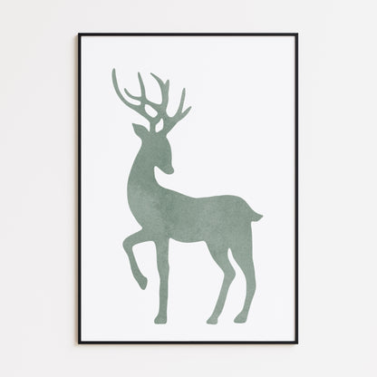 Nordischer Hirsch Poster