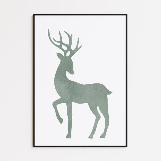 Nordic Deer Poster
